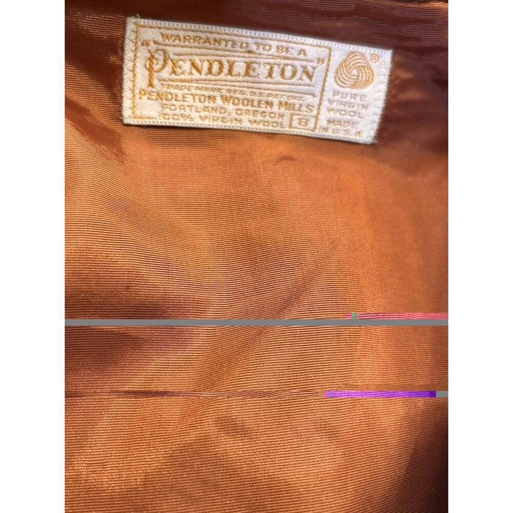Vintage Pendleton 100% Wool Corset/ Vest Top Women’s Small Brown - Picture 3 of 3